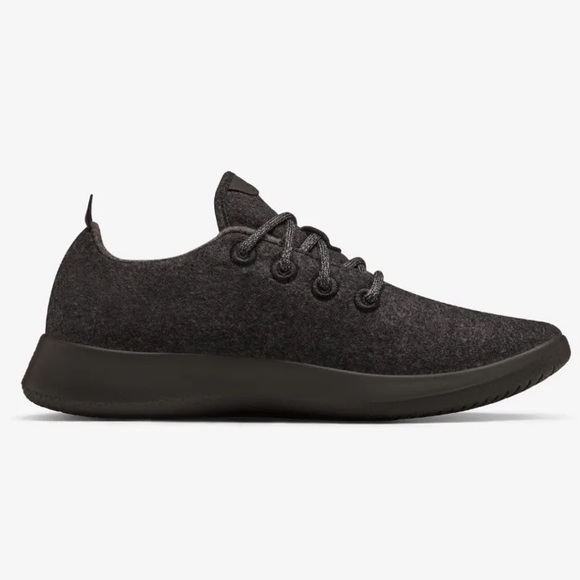 Men’s Allbirds Wool Runner Lace Up Sneakers Black - Picture 12 of 12